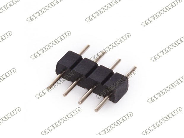 &u+ CONECTOR LED 4 PINES MACHO A MACHO TIRA LED 5050 RGB x 50